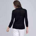 3/4 Sleeve Notch Cardigan., , small